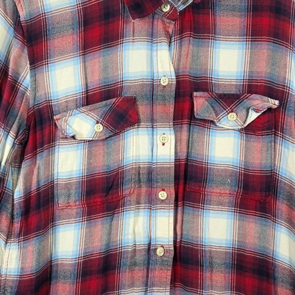 Gap + Pendleton Women Red Long Sleeve Button-Down Shirt Size S - Picture 5 of 12